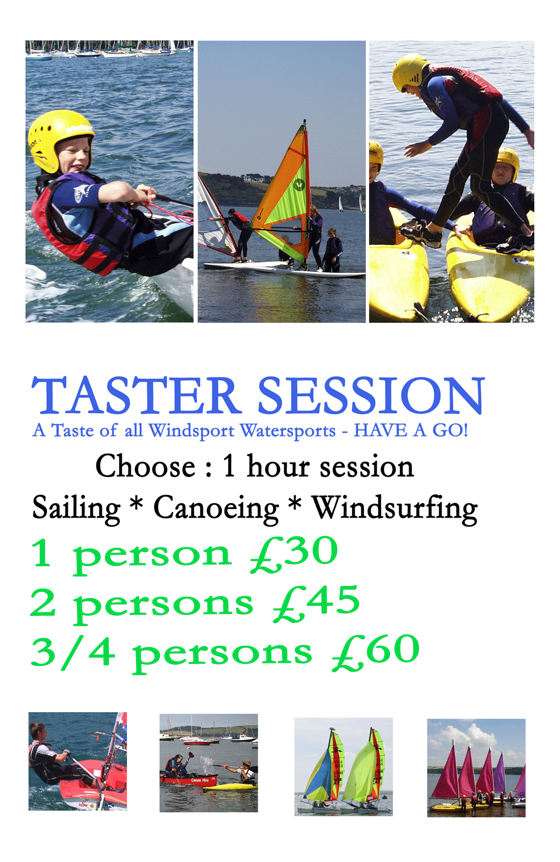 Taster Sessions