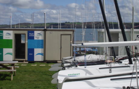 The Windsport Falmouth on site office.