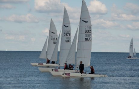Dart 18 boats on flat water