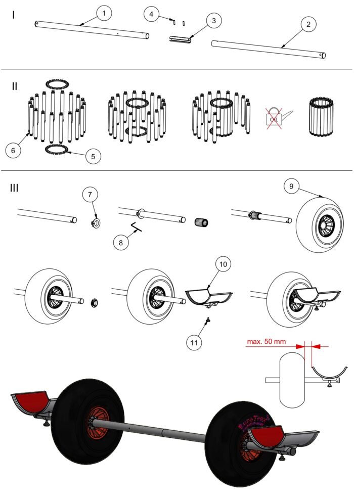 Big wheel catamaran trolley - Image 3