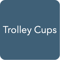 Catamaran trolley cups