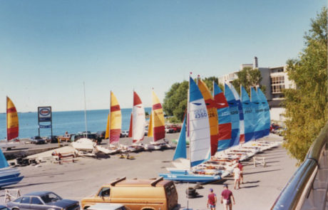 Dart 18 on beach