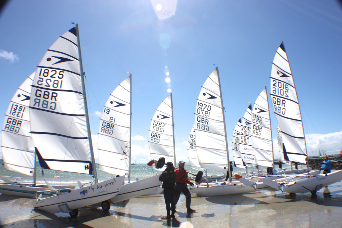 Sprint 15 catamarans ready to race