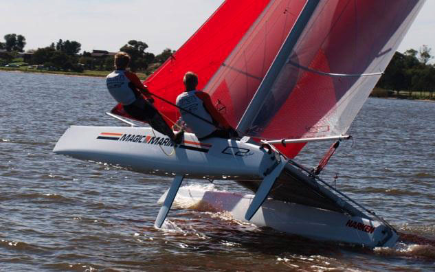 Learn to race a Goodall catamaran 